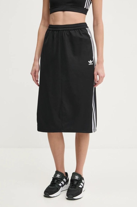 adidas Originals spódnica Adicolor Classic 3S Skirt kolor czarny midi ołówkowa IW8461 - zdjęcie produktu nr 1