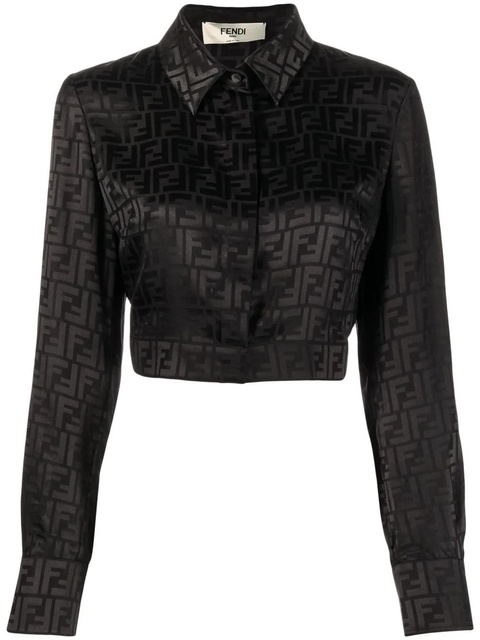 FENDI FF pattern silk shirt - Black - zdjęcie produktu nr 1
