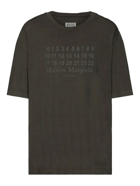 Maison Margiela print T-shirt - Grey - zdjęcie produktu nr 1