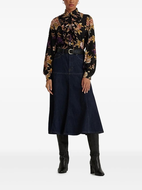Lauren Ralph Lauren floral-print shirt - Black - zdjęcie produktu nr 1
