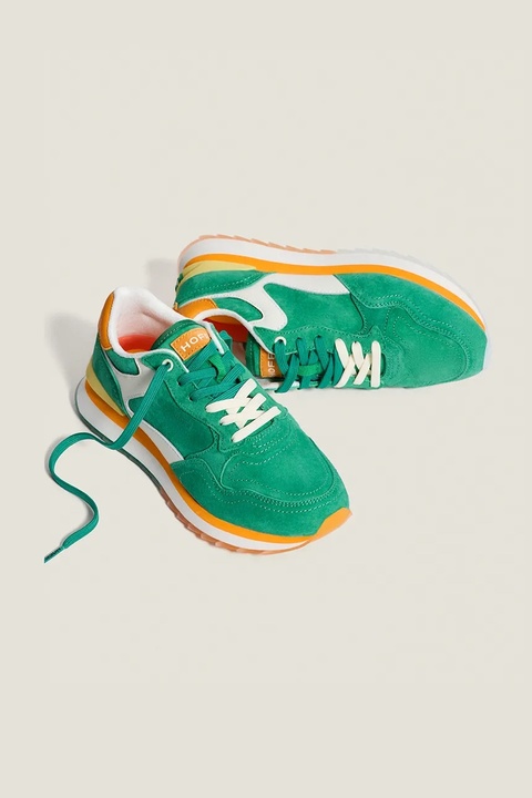 Hoff sneakersy zamszowe VIRDIS WOMAN kolor zielony 22402024 CITY - zdjęcie produktu nr 1