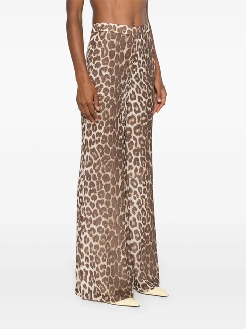 ZIMMERMANN Illustration flared trousers - Brown - zdjęcie produktu nr 2