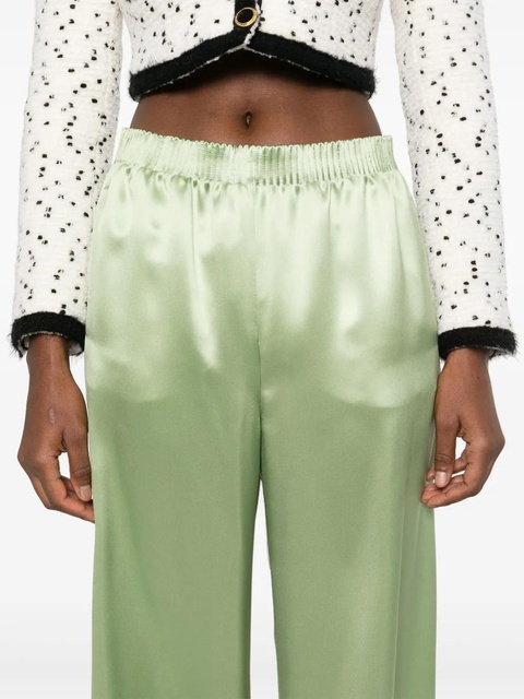 Valentino Garavani satined trousers - Green - zdjęcie produktu nr 2