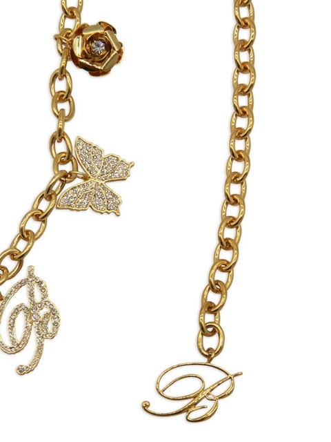 Blumarine rose-butterfly chain belt - Gold - zdjęcie produktu nr 2