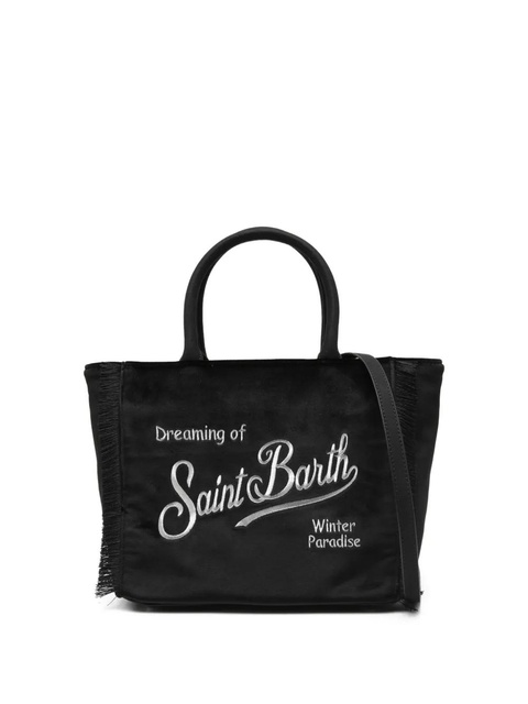 MC2 Saint Barth fringe-trim tote bag - Black - zdjęcie produktu nr 1