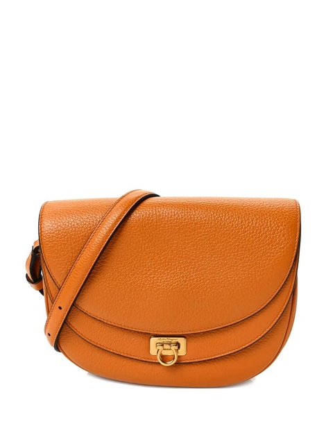 Ferragamo flap leather shoulder bag - Brown - zdjęcie produktu nr 1