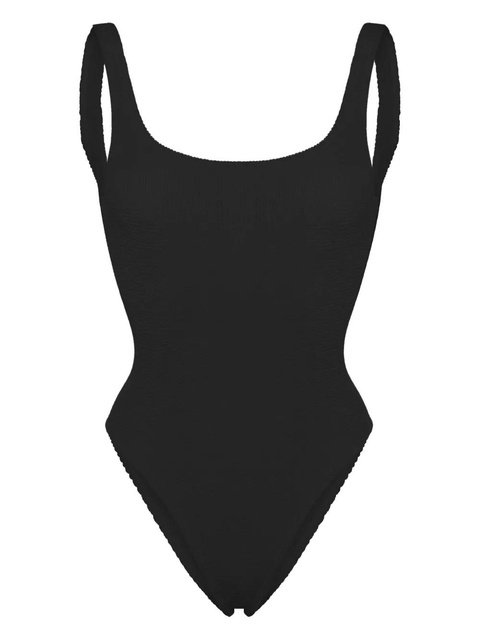 MC2 Saint Barth Lora logo-patch swimsuit - Black - zdjęcie produktu nr 2