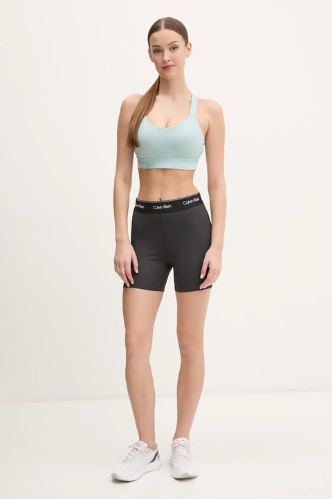 Calvin Klein Performance szorty treningowe kolor czarny z nadrukiem high waist LVGWS5L706 - zdjęcie produktu nr 2