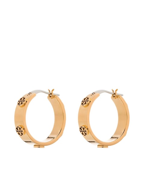 Tory Burch Miller stud hoop earrings - Gold - zdjęcie produktu nr 1