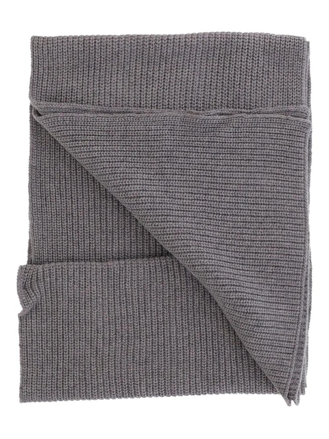 PINKO ribbed logo-label scarf - Grey - zdjęcie produktu nr 2