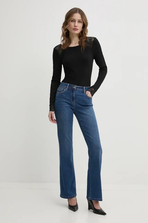 Morgan jeansy PNITRA damskie medium waist PNITRA - zdjęcie produktu nr 2
