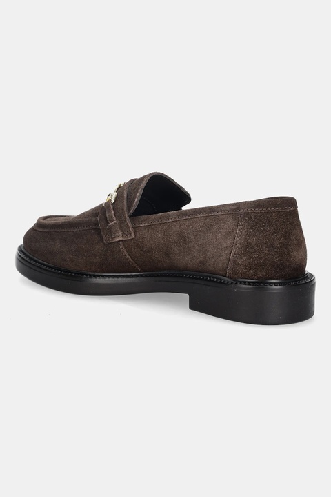 Steve Madden mokasyny zamszowe Huddles damskie kolor brązowy na płaskim obcasie 11002911 - zdjęcie produktu nr 2