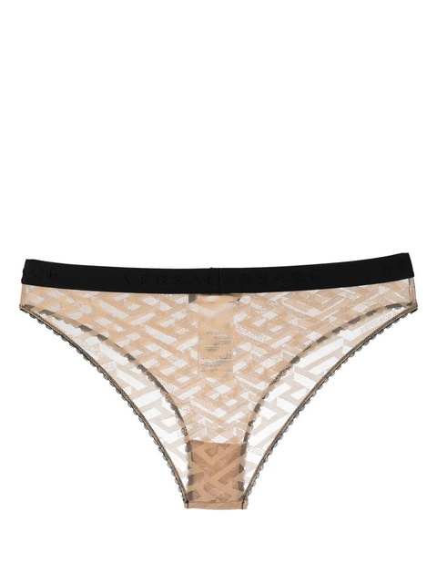 Versace all-over monogram-pattern briefs - Neutrals - zdjęcie produktu nr 2