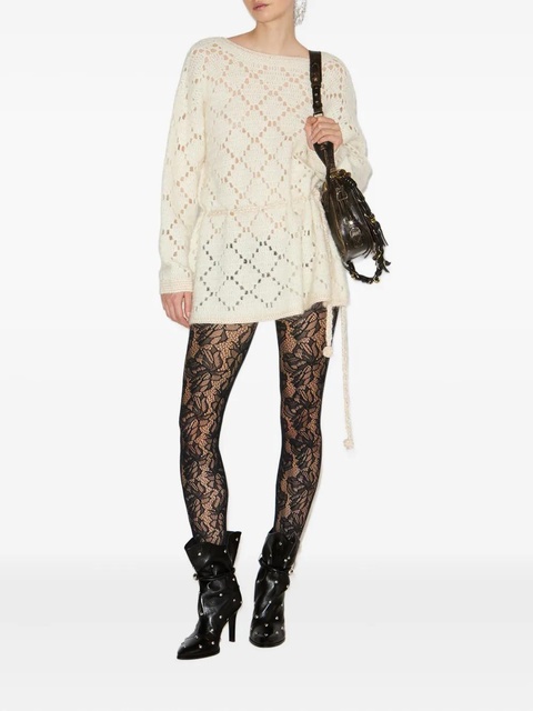 ISABEL MARANT Merida diamond-pattern pullover - Neutrals - zdjęcie produktu nr 1
