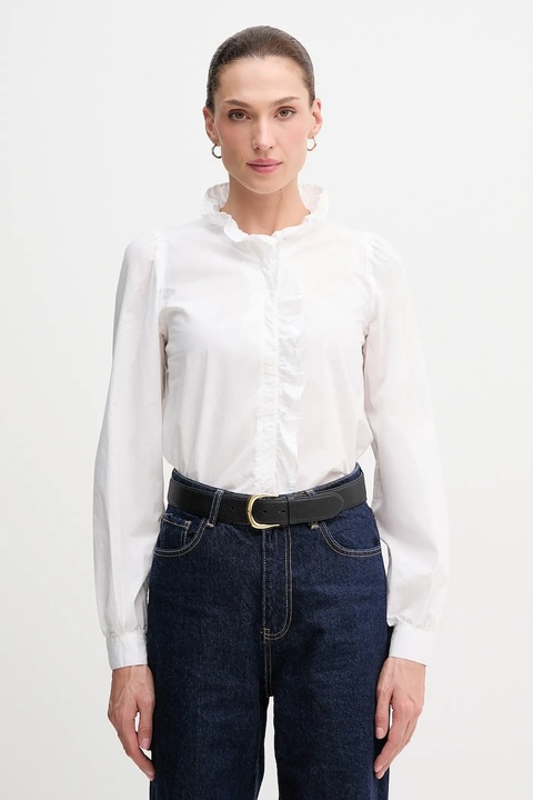 Pepe Jeans koszula bawełniana damska kolor biały regular PL3051246 - zdjęcie produktu nr 1