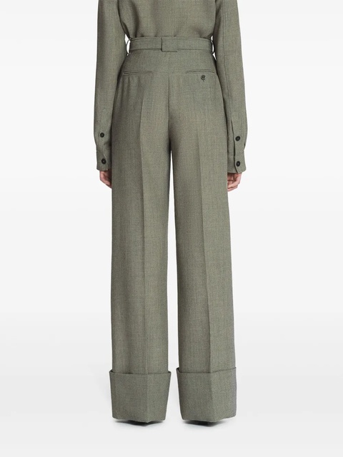Lanvin wide-leg wool trousers - Grey - zdjęcie produktu nr 2