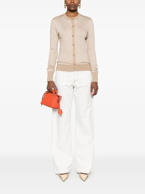 FENDI FF-jacquard cardigan - Brown - zdjęcie produktu nr 2