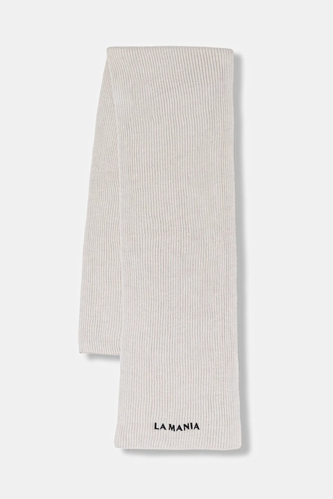 La Mania szalik wełniany MAEVE kolor beżowy gładki MAEVE - zdjęcie produktu nr 1