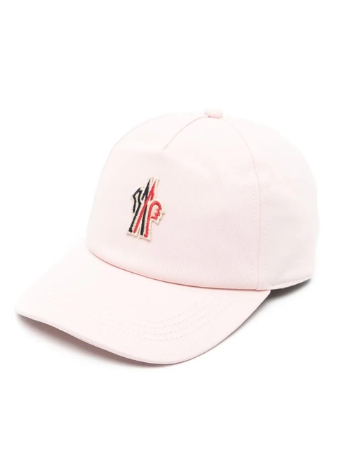 Moncler Grenoble logo-patch hat - Pink - zdjęcie produktu nr 1