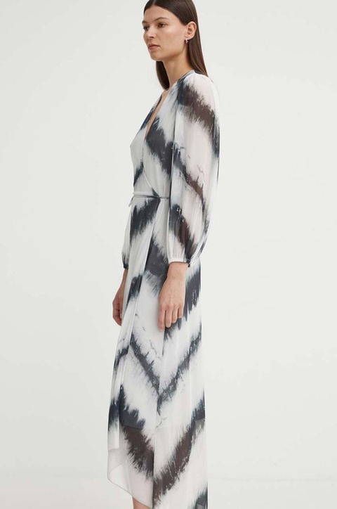 Bruuns Bazaar sukienka PhloxBBNoriel dress kolor szary maxi prosta BBW3752 - zdjęcie produktu nr 1