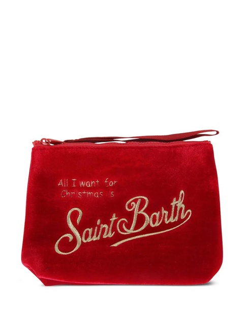 MC2 Saint Barth ribbed velvet beanie pouch (set of two) - Red - zdjęcie produktu nr 2