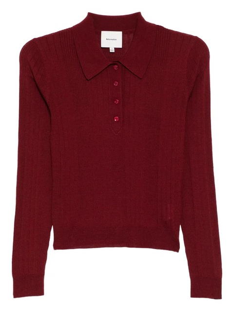 Reformation Hermia top - Red - zdjęcie produktu nr 2