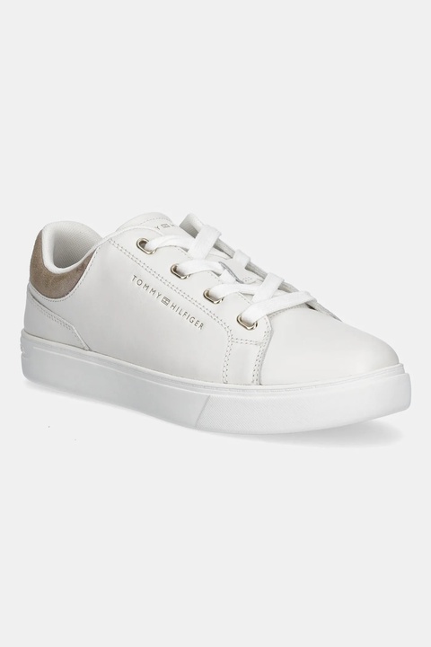 Tommy Hilfiger sneakersy skórzane CASUAL CUPSOLE SNEAKER damskie kolor biały FW0FW08816 - zdjęcie produktu nr 1