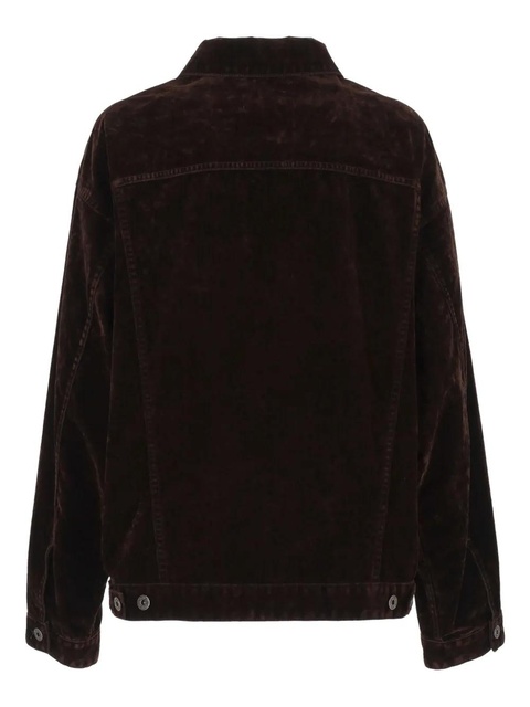 Miu Miu logo jacket - Brown - zdjęcie produktu nr 2