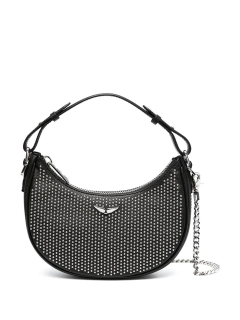 Zadig&Voltaire Moonrock Plumetis leather shoulder bag - Black - zdjęcie produktu nr 1
