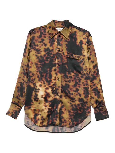 Victoria Beckham tortoiseshell-print shirt - Brown - zdjęcie produktu nr 1