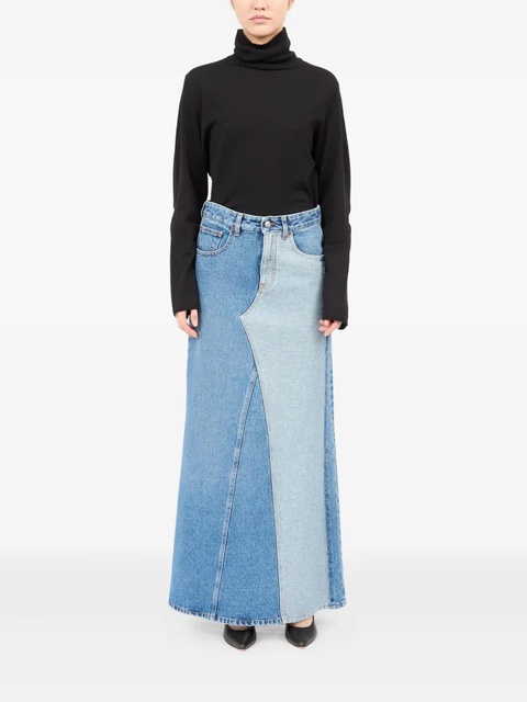 MM6 Maison Margiela cotton denim skirt - Blue - zdjęcie produktu nr 2