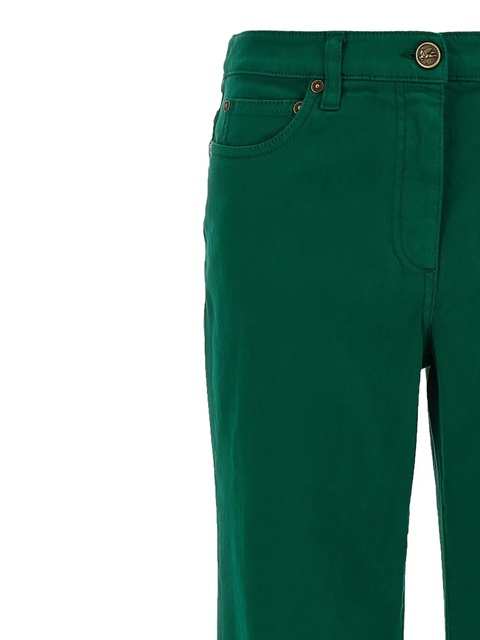 ETRO embroidered-logo back-patch trousers - Green - zdjęcie produktu nr 2