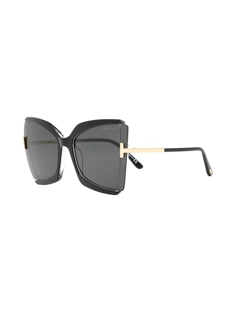 TOM FORD Eyewear oversized butterfly-frame sunglasses - Black - zdjęcie produktu nr 2