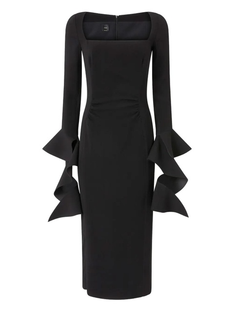 PINKO Formina square-neck midi dress - Black - zdjęcie produktu nr 1