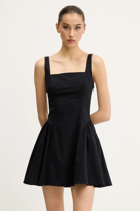 Abercrombie & Fitch sukienka kolor czarny mini rozkloszowana KI159-5485 - zdjęcie produktu nr 1