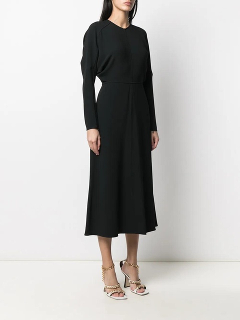 Victoria Beckham dolman-sleeve midi dress - Black - zdjęcie produktu nr 2