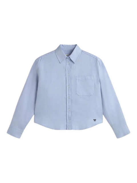 Weekend Max Mara long-sleeve cotton shirt - Blue - zdjęcie produktu nr 2