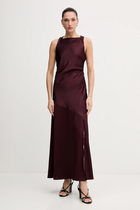 Gestuz sukienka kolor bordowy maxi rozkloszowana 10910802 - zdjęcie produktu nr 1