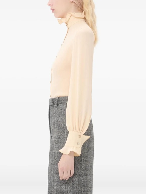 Valentino Garavani ruffle-collar blouse - Neutrals - zdjęcie produktu nr 2