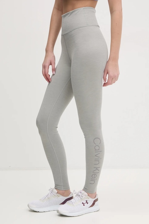 Calvin Klein Performance legginsy treningowe kolor szary gładkie LVGWS5L612 - zdjęcie produktu nr 1