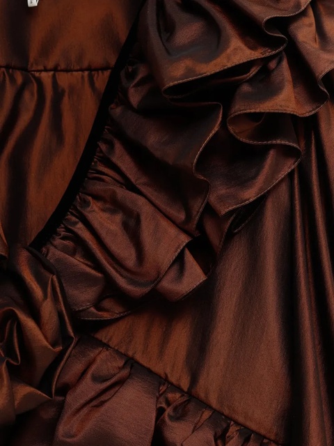 Chloé ruffled-trimmed blouse - Brown - zdjęcie produktu nr 1