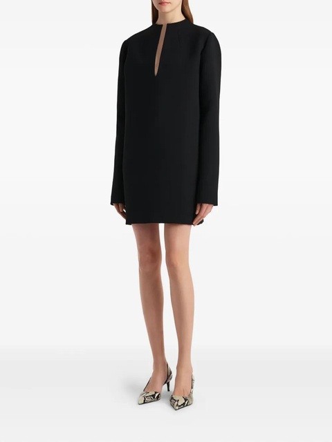 KHAITE long-sleeve keyhole mini dress - Black - zdjęcie produktu nr 2