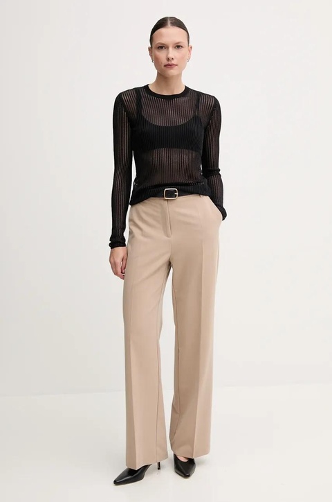 Sisley sweter damski kolor czarny lekki 1JCQM105T - zdjęcie produktu nr 2