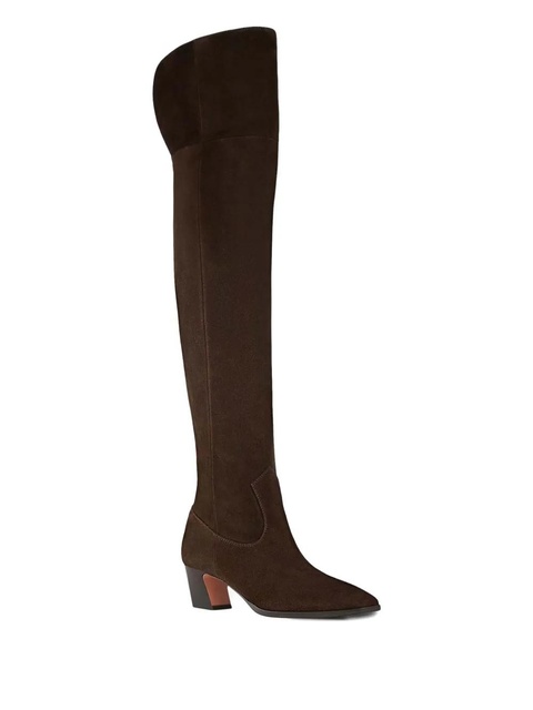 Aquazzura 50mm Nomad suede over-the-knee boot - Brown - zdjęcie produktu nr 2
