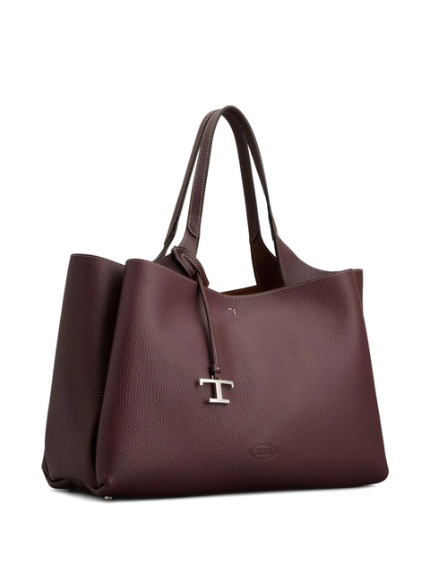 Tod's leather tote bag - Red - zdjęcie produktu nr 2