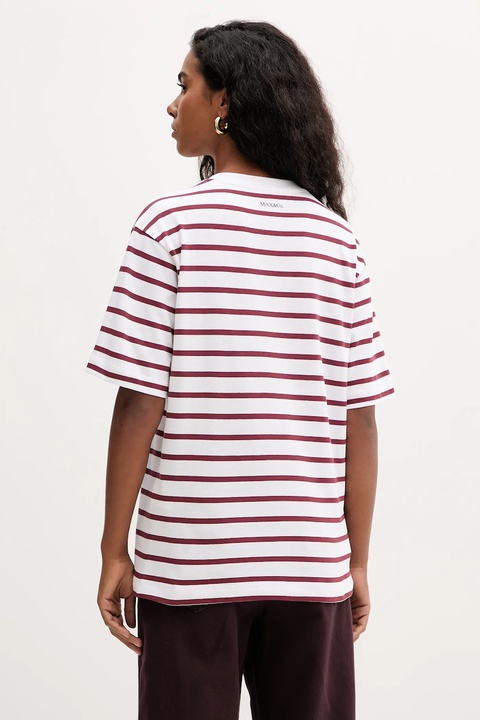 MAX&Co. t-shirt bawełniany damski kolor biały 2528976021200 - zdjęcie produktu nr 2