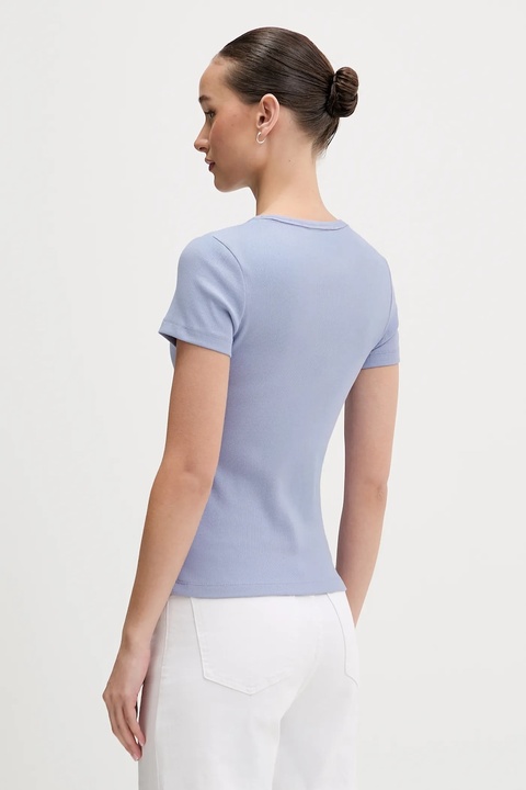 Tommy Jeans t-shirt damski kolor niebieski DW0DW17881 - zdjęcie produktu nr 2