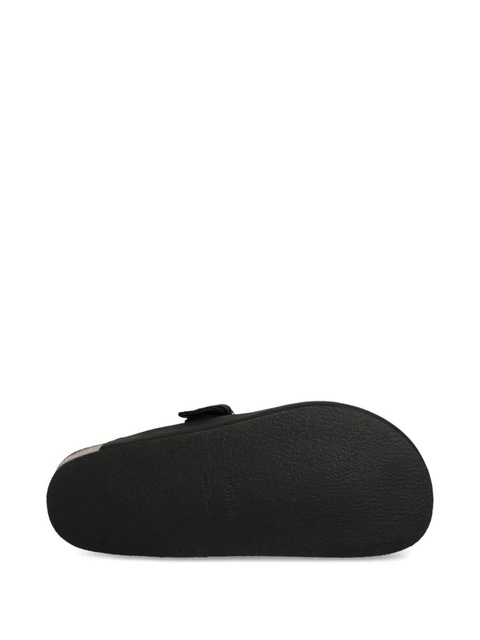 ALOHAS buckle-fastening leather slides - Black - zdjęcie produktu nr 2