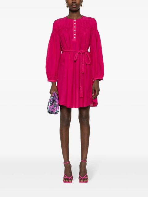MARANT ÉTOILE Adeliani pintuck-detail dress - Pink - zdjęcie produktu nr 2