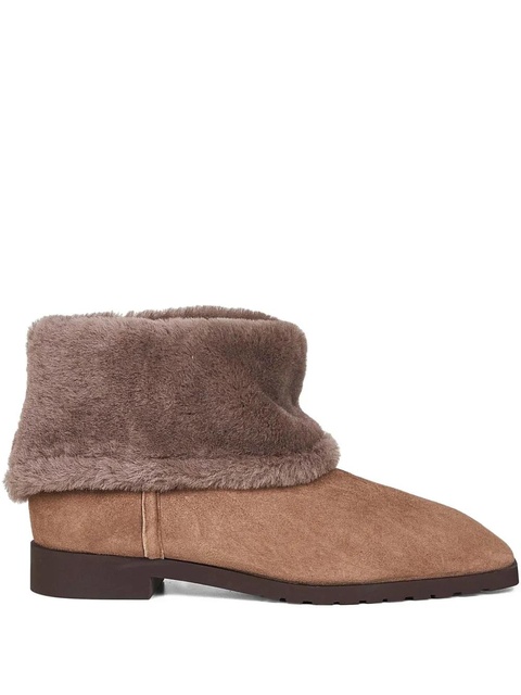 TOTEME shearling-cuff boots - Brown - zdjęcie produktu nr 1
